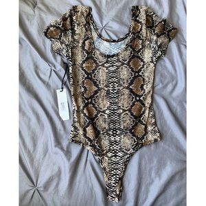 Snake print one piece